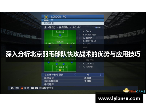 深入分析北京羽毛球队快攻战术的优势与应用技巧
